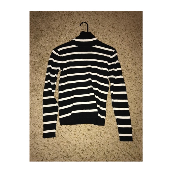 Vintage Black & White Striped Turtleneck - Picture 1 of 1